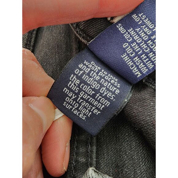 Madewell Skinny Skinny Jeans Dark Wash Sz 27 Biker Moto Zipper Bold Punk Baddie - Picture 13 of 13